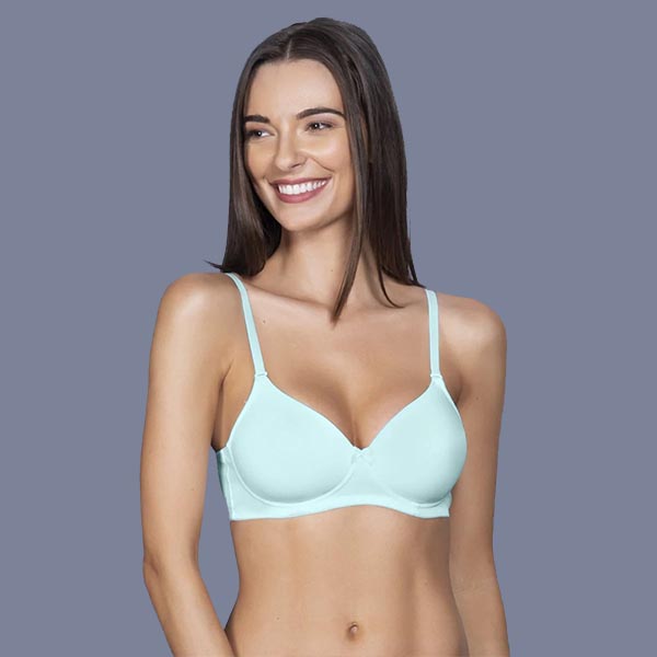 Buy AMANTE Cotton Non-Wired Lightly Padded Women's Beginners Bra