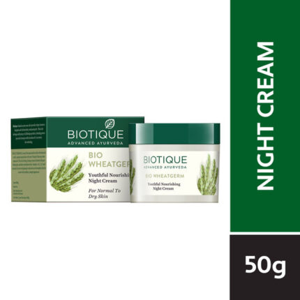Biotique Bio Wheat Germ Youthful Nourishing Night Cream - (50gm)