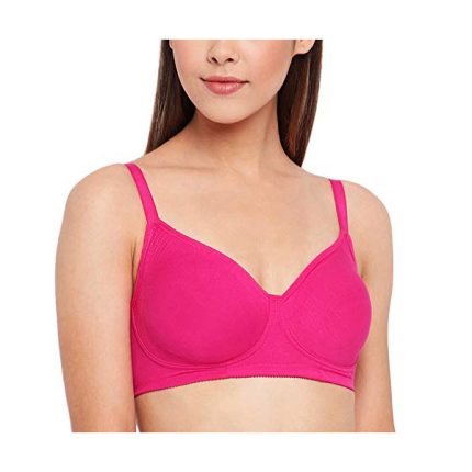 Enamor Contouring Non Padded Wirefree Bra-Pink
