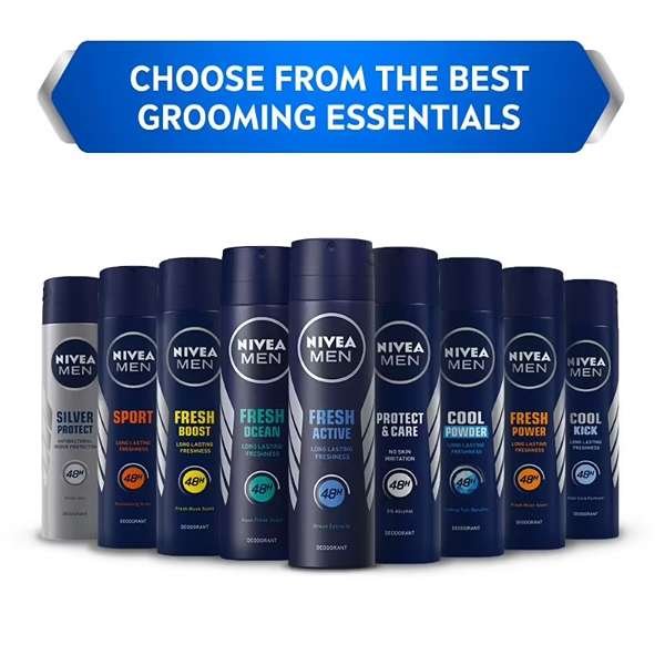 Nivea Men Fresh Power Deodorant 48h Long lasting Freshness with Fresh Musk  Scent (150ml) - The online shopping beauty store. Shop for makeup,  skincare, haircare & fragrances online at Chhotu Di Hatti.