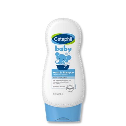Cetaphil Baby Wash & Shampoo With Organic Calendula (230ml)