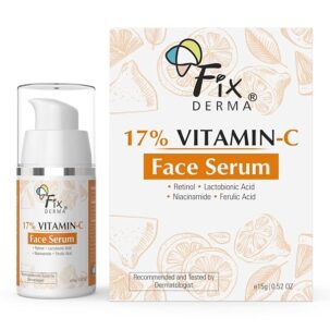 Fixderma 17% Vitamin C Face Serum for Glowing Skin 15g