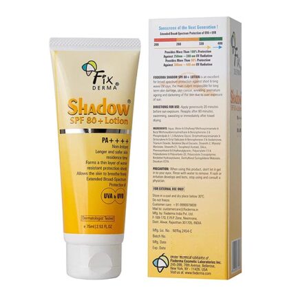 Fixderma Shadow Sunscreen SPF 80+ Lotion 75ml 1