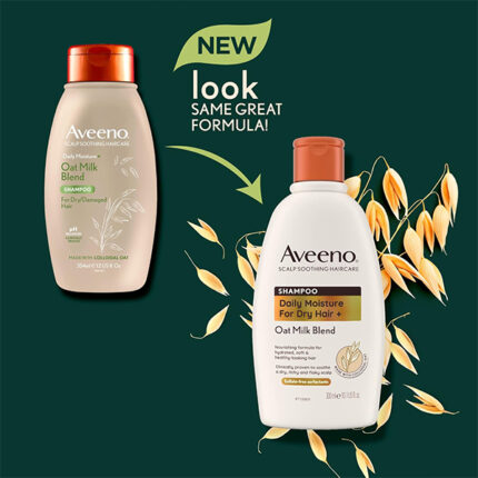 Aveeno Daily Moisture For Dry Hair Oat Milk Shampoo (300ml) 02