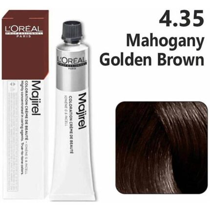 Loreal Professional Majirel Hair Color 50g 4.35 Mahogany Golden Brown