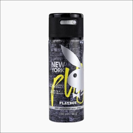 Playboy New York 24Hour Deodorant Body Spray For Him (150ml)