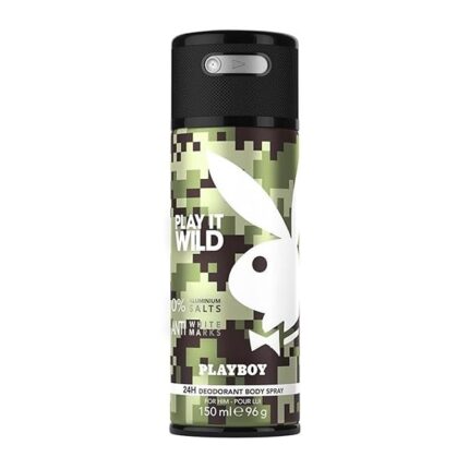 Playboy Play It Wild Deodorant Body Spray For Men (150ml) 01