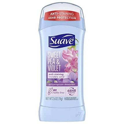 Suave Sweet Pea and Violet Invisible Solid Anti-Perspirant & Deodorant 74g