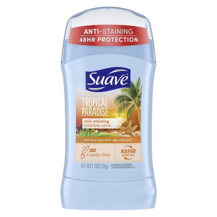Suave Tropical Paradise Invisible Solid Anti-Perspirant & Deodorant 74g